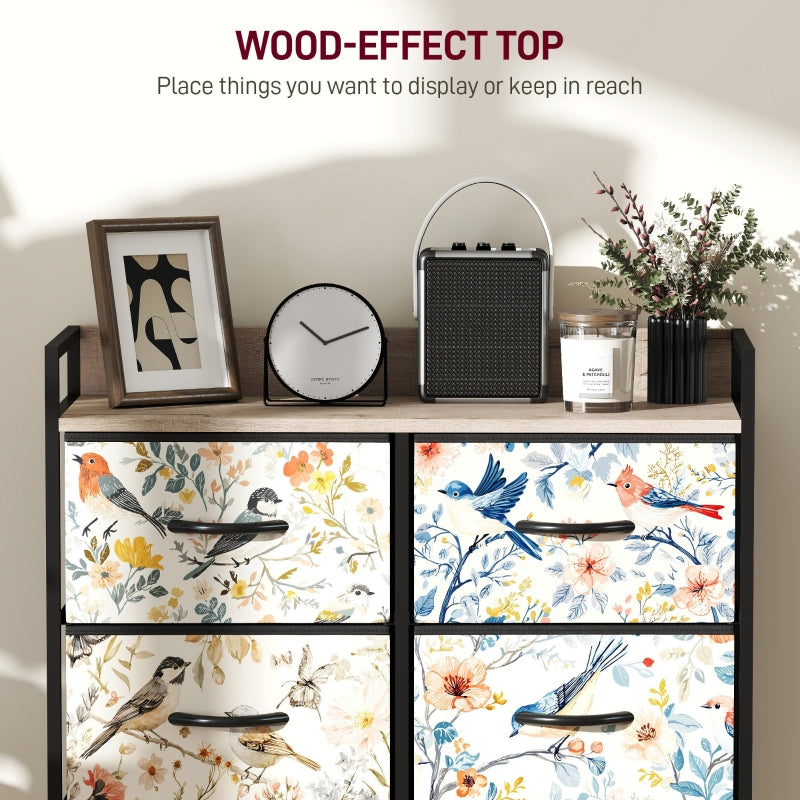 Chest of Drawers, 6-Drawer, White