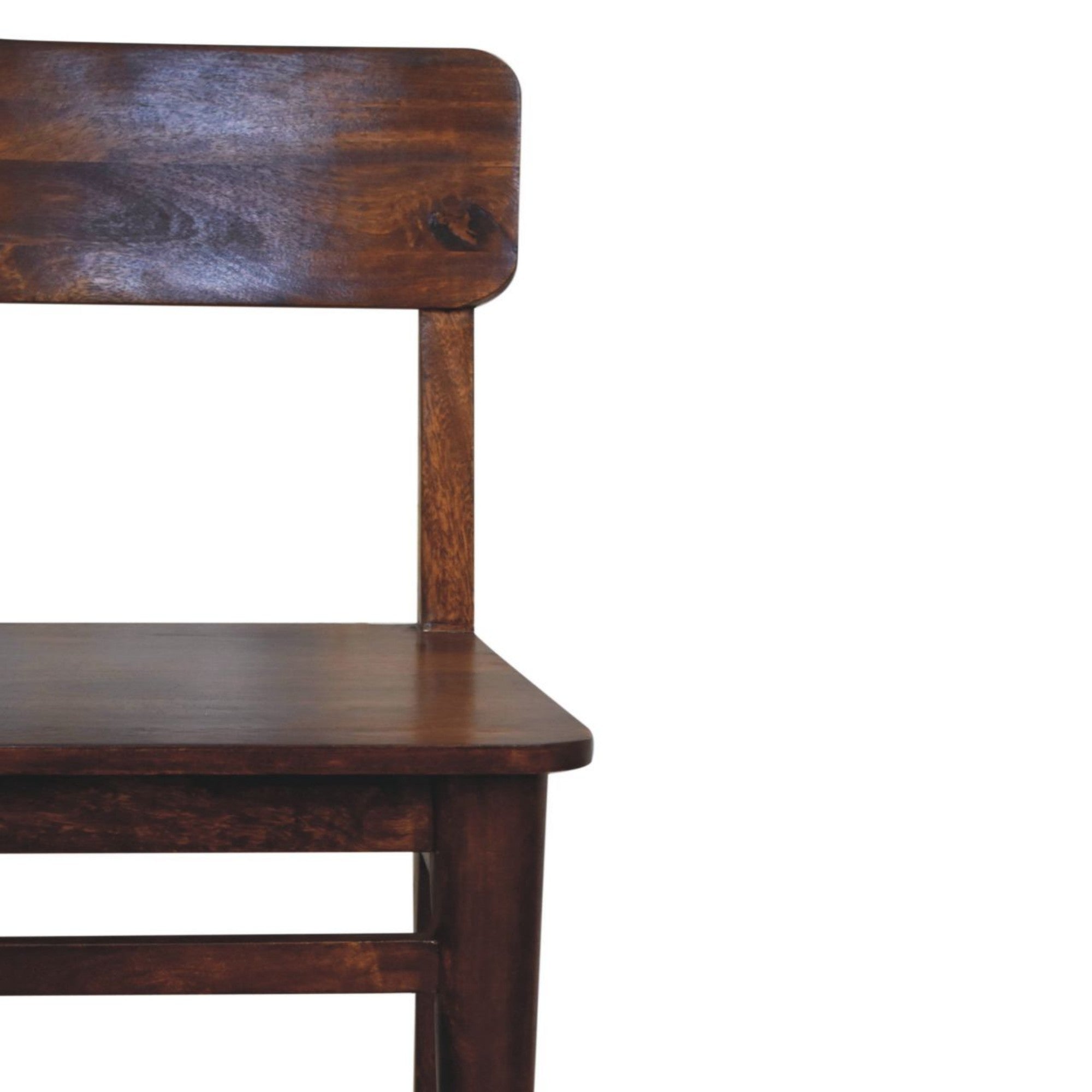 Solid Wood Classic Dining Chair, Chestnut Brown
