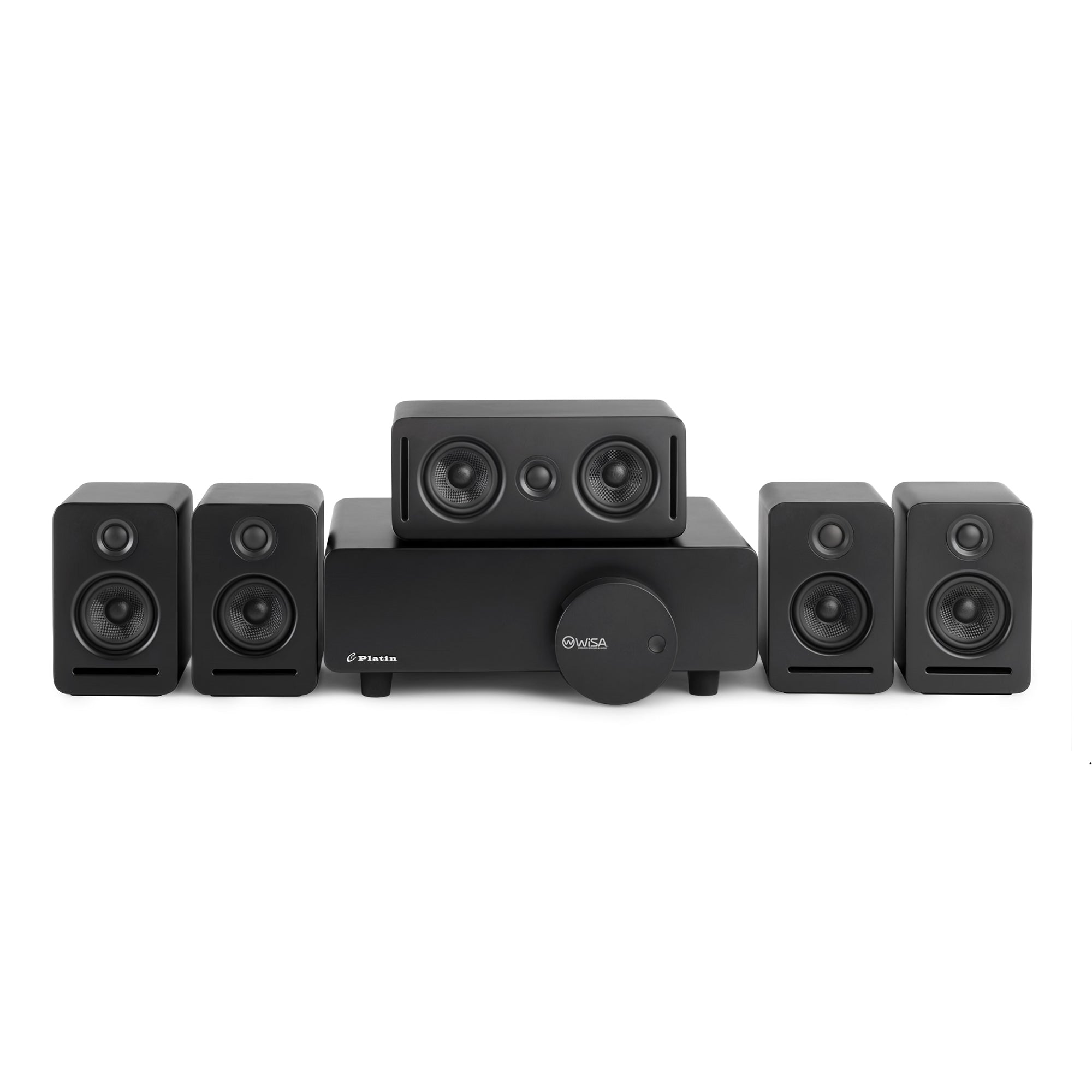 5.1 Wireless Home Cinema System Dolby Atmos Monaco Set - Black