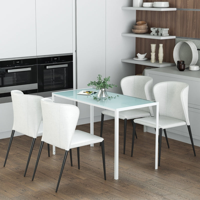 Dining Table 120x60cm Modern Design - White