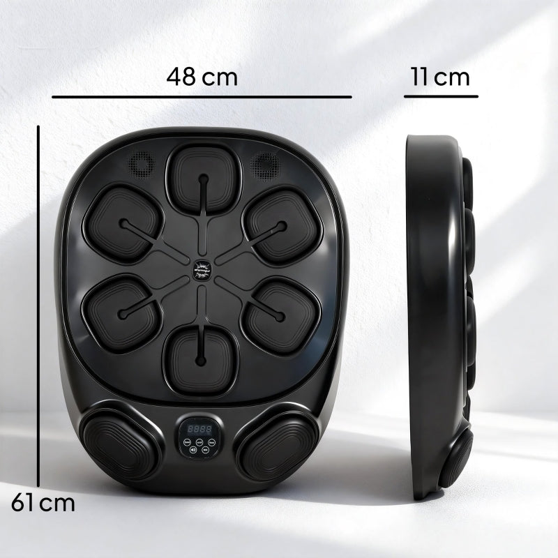 Music Boxing Machine with Dual Striking Zones and 9 Speeds, Bluetooth Gloves, LED
