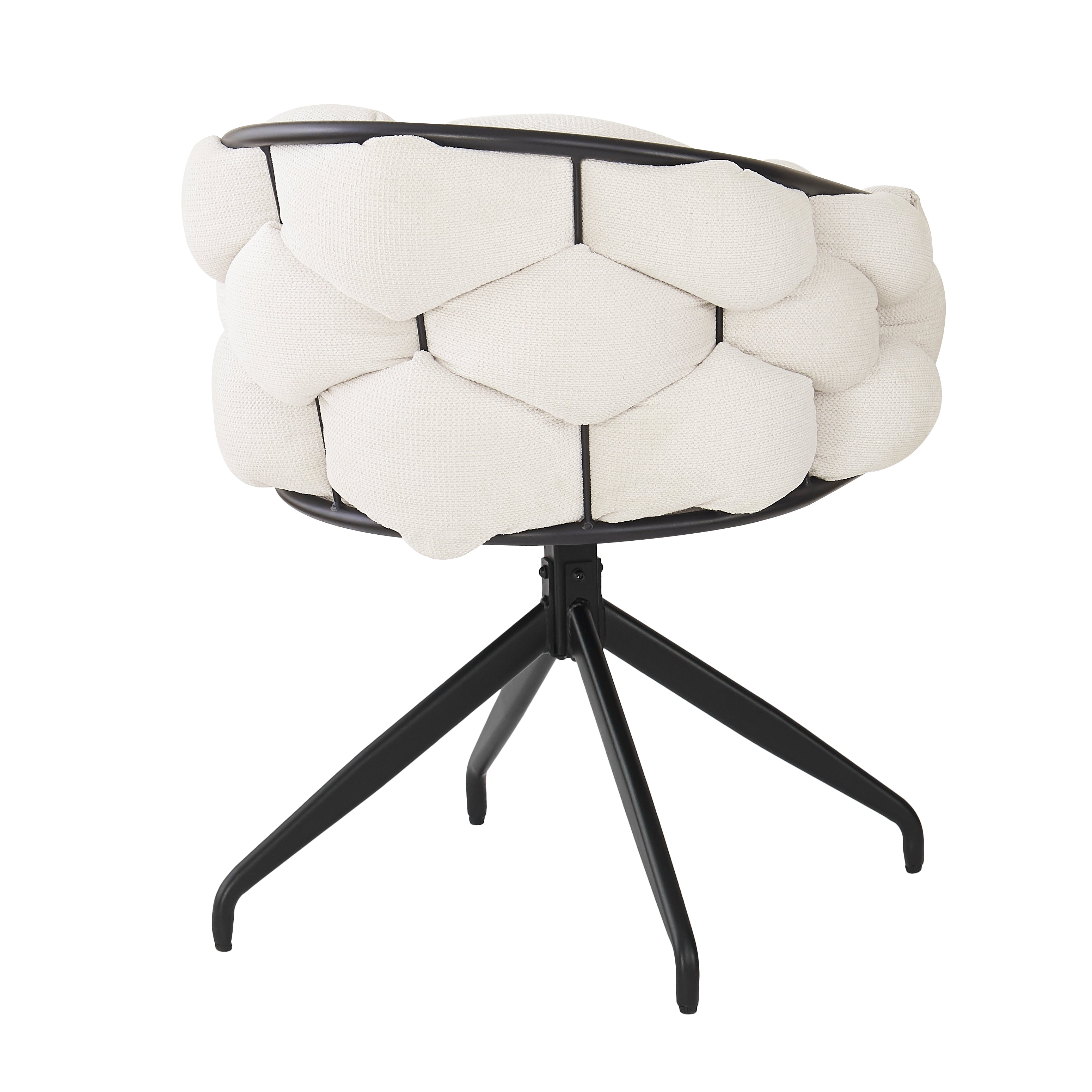 Luxury Velvet Chairs, Swivel & Ergonomic (Set of 4), Beige