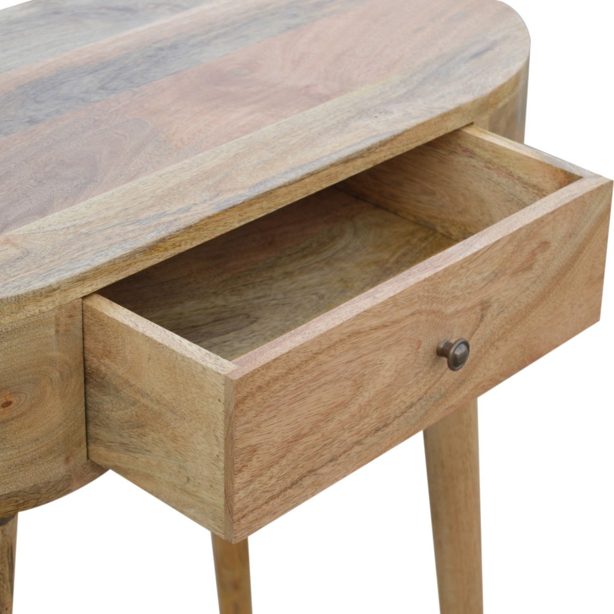 Albion Console 1 Drawer Solid Wood Beige