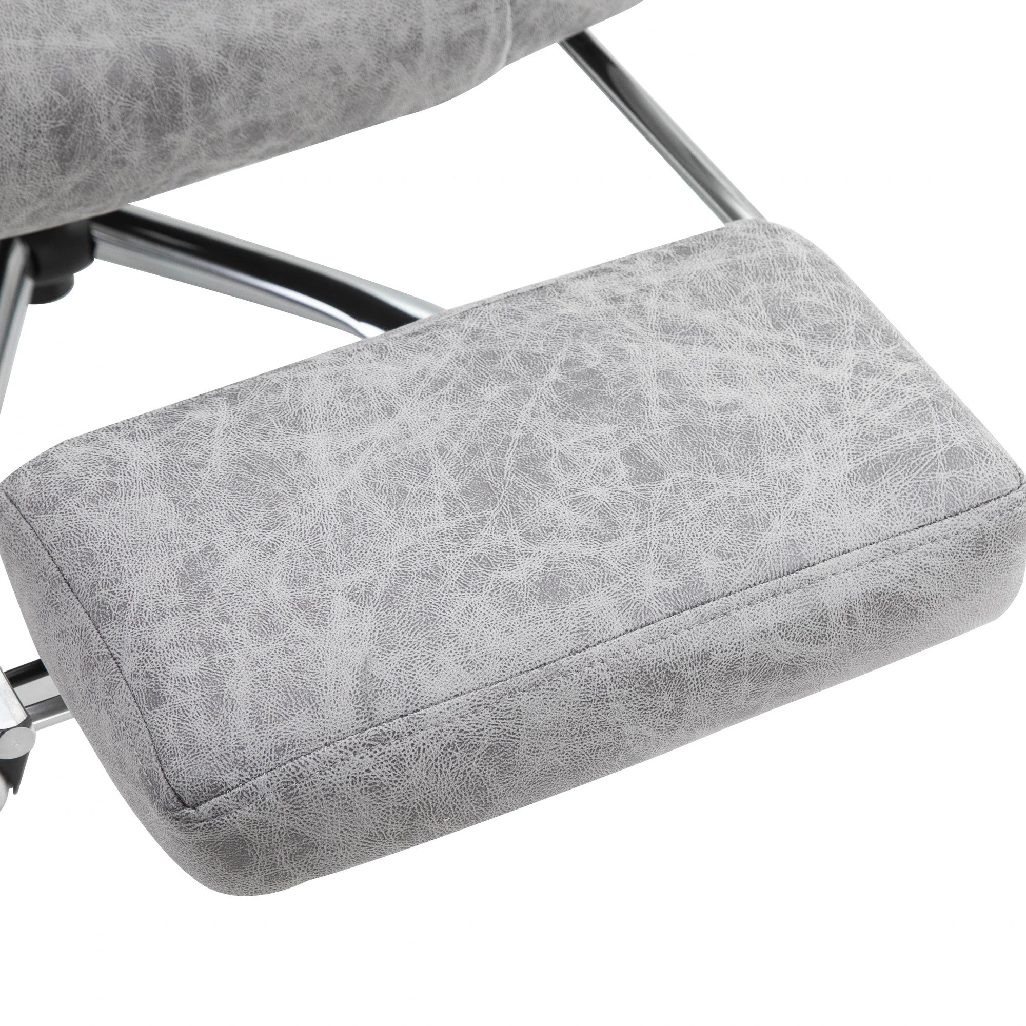 Vinsetto Massage Office Chair with Heat, Reclining, Footrest, Grey