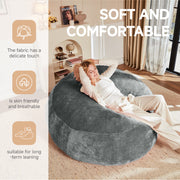 6FT Bean Bag Chair Sofa for Adults, Soft and Comfortable Reading Chair