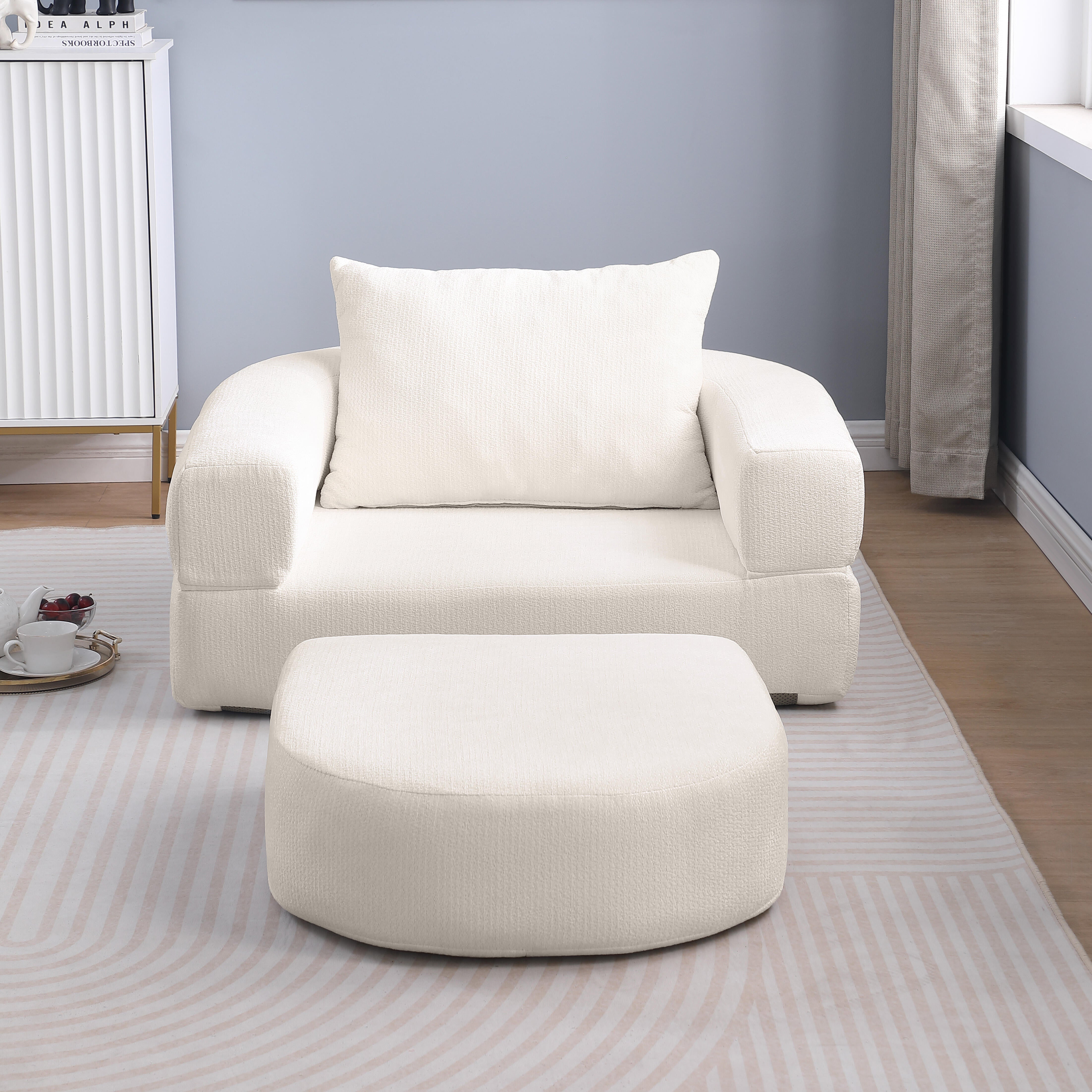 Compressed Folding Sofa Bed, Convertible Sleeper Chair/Futon, Modern Fabric