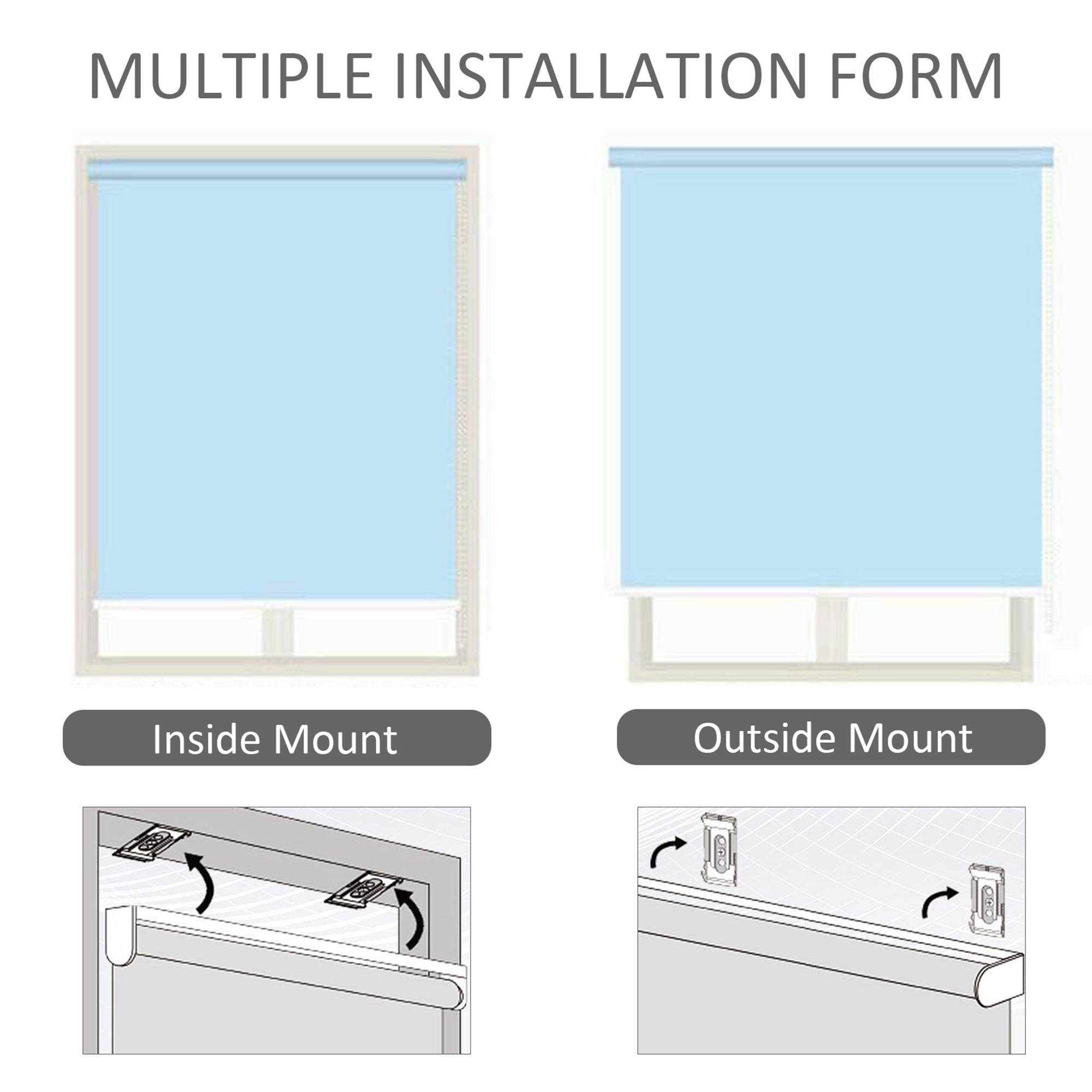 Vertical Awning 120x200cm Windbreak Privacy Screen Hand Crank, Grey