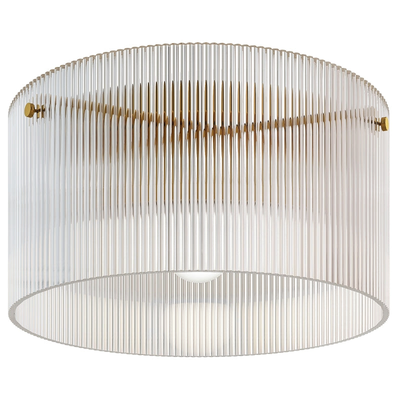 Ceiling lamp with acrylic lampshade, metal, halogen and LED compatible