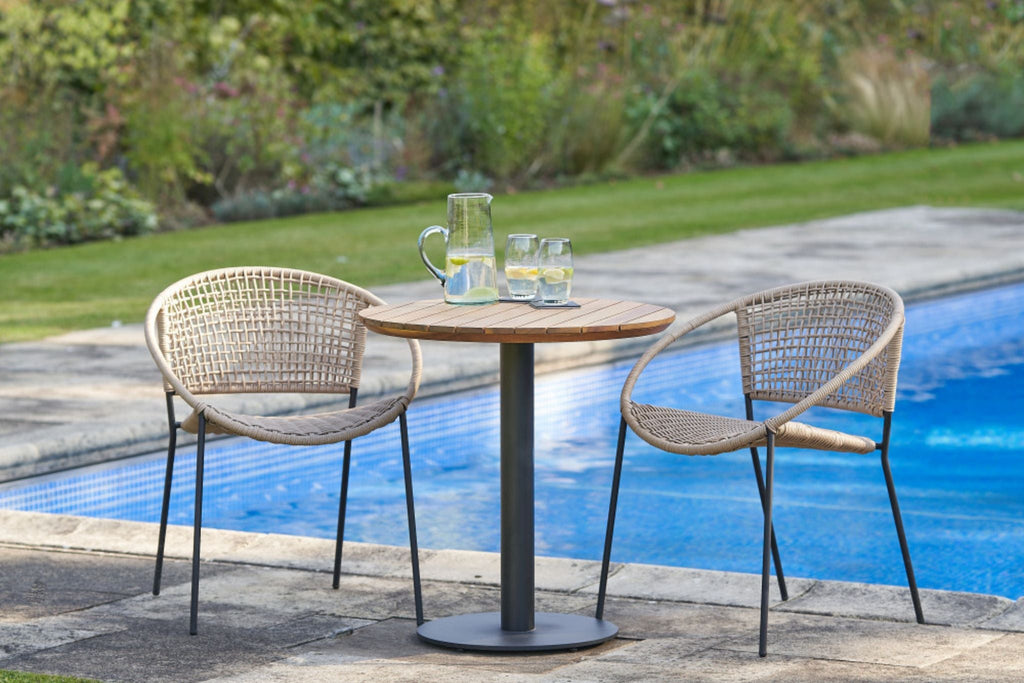 Dakota Natural Wheat Outdoor Bistro Set - Rathwood Store