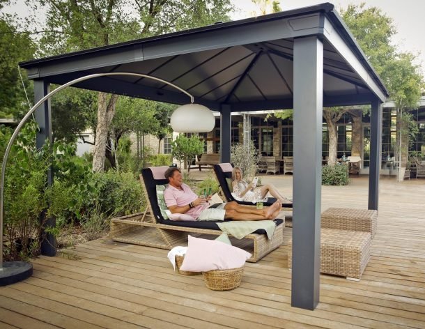 Dallas 12 ft. x 16 ft. Gazebo Kit - Grey Structure - Rathwood Store