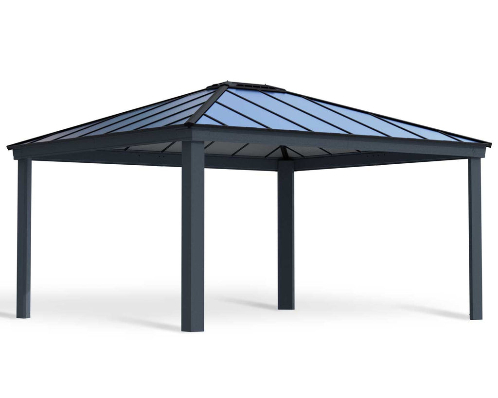 Dallas 14 ft. x 16 ft. Gazebo Kit - Grey Structure - Rathwood Store