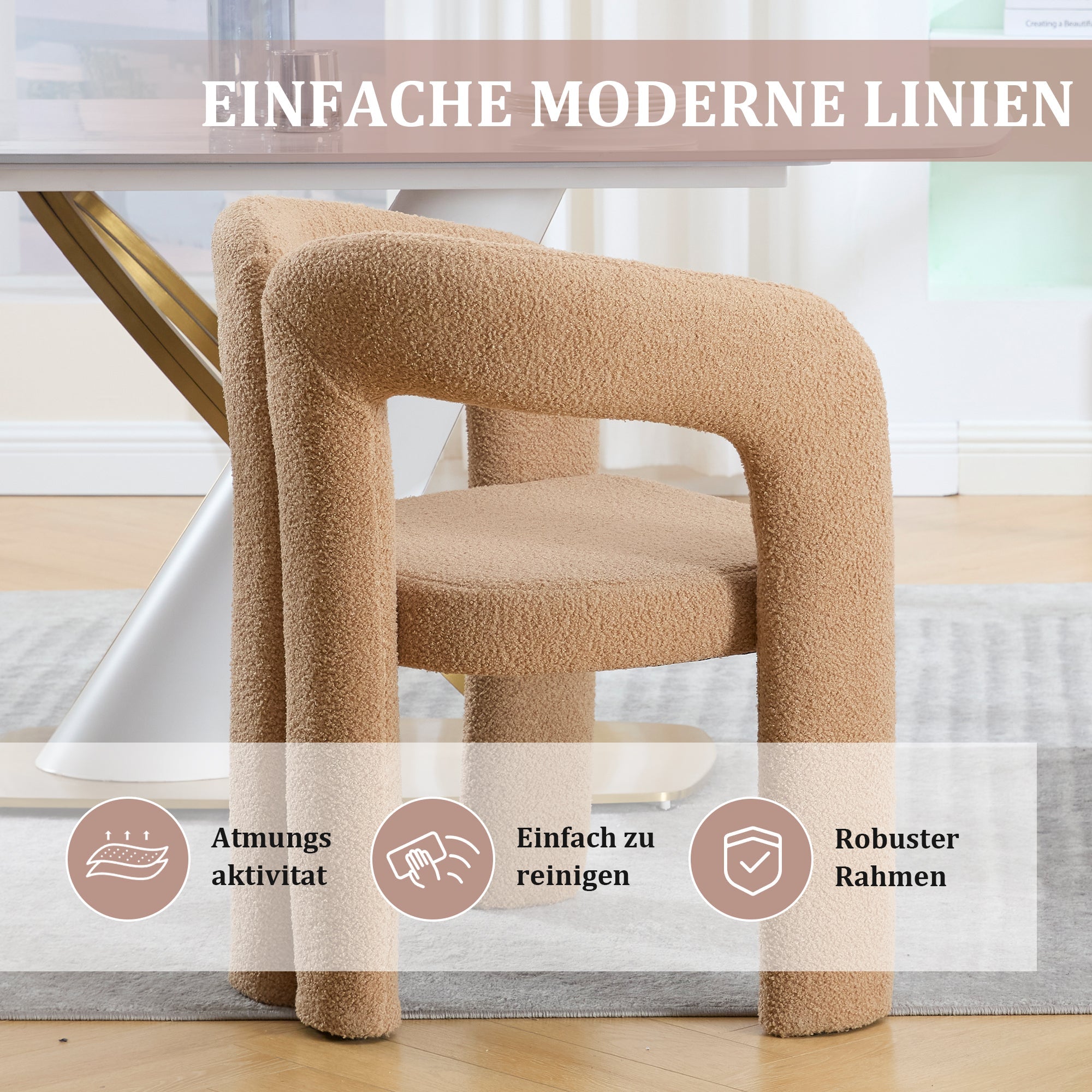 Ergonomic Armchair, Convertible with Sophisticated Back Support, Teddy Pile