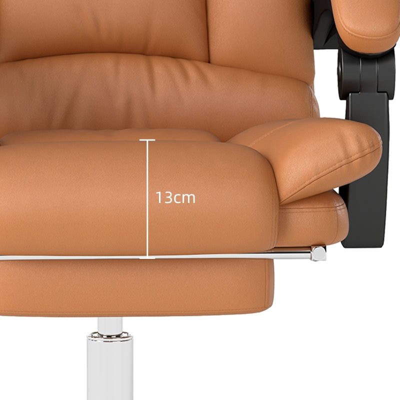 Vinsetto Office Chair, Massage Heating Swivel Reclining, Light Brown