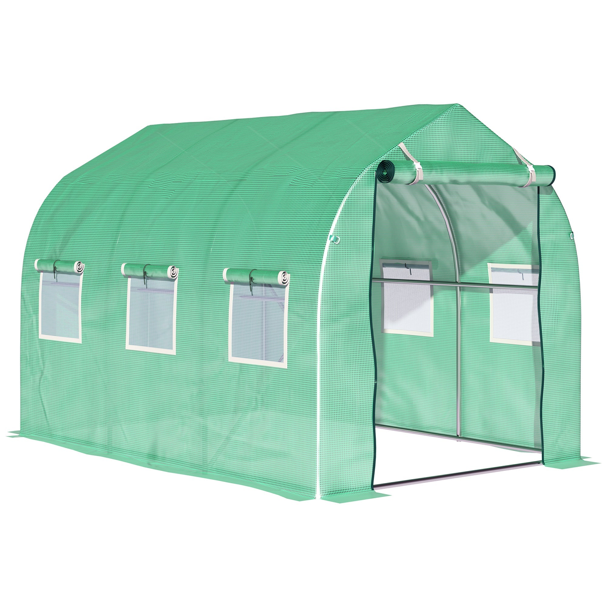 Polytunnel Greenhouse, Walk-in with Windows & Door (3 x 2 M)