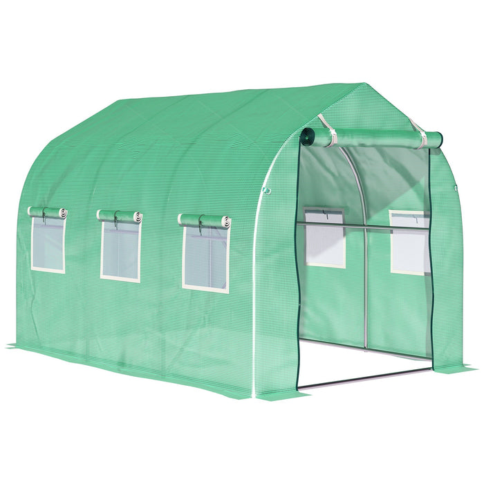 Polytunnel Greenhouse, Walk-in with Windows & Door (3 x 2 M)