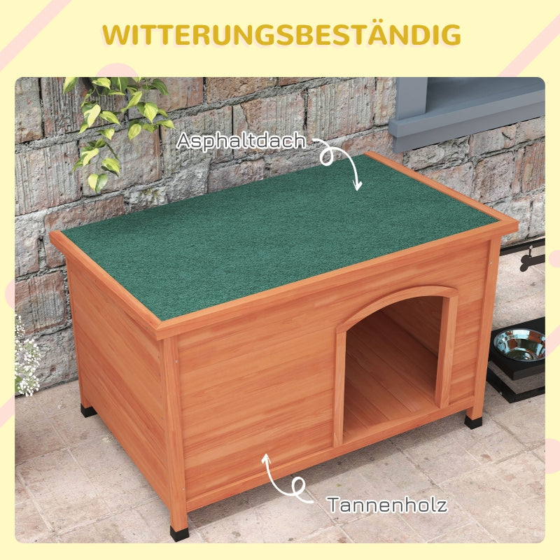 Doghouse XXL Wooden 100x65.5x68cm - Orange