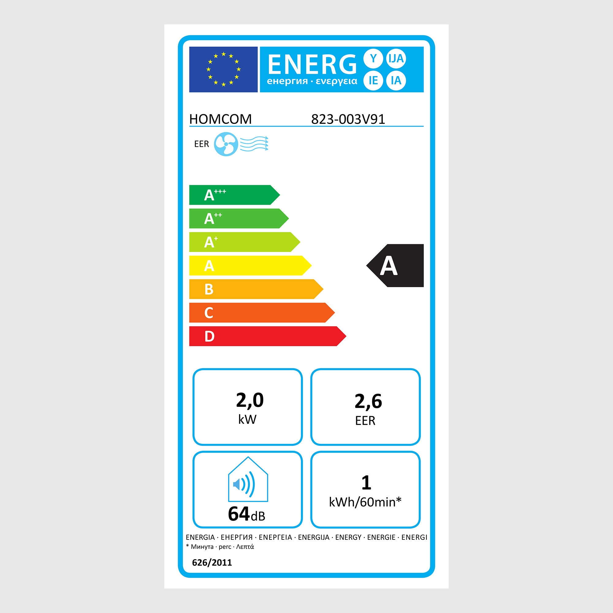 Mobile Air Conditioner 21 kW 3-in-1 Unit 24h Timer 2 Speed Settings