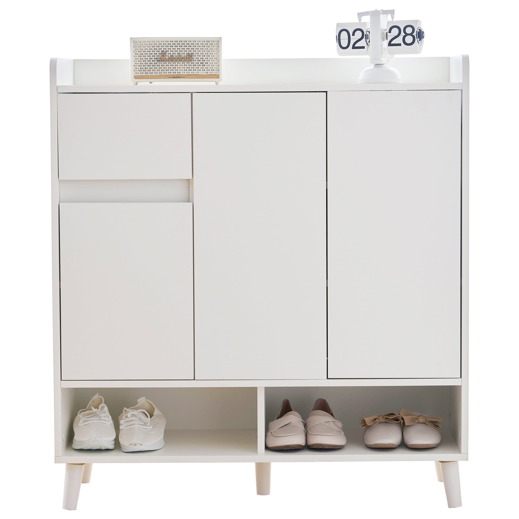 Chest of drawers with adjustable shelves, minimalist home organizer, solid wood