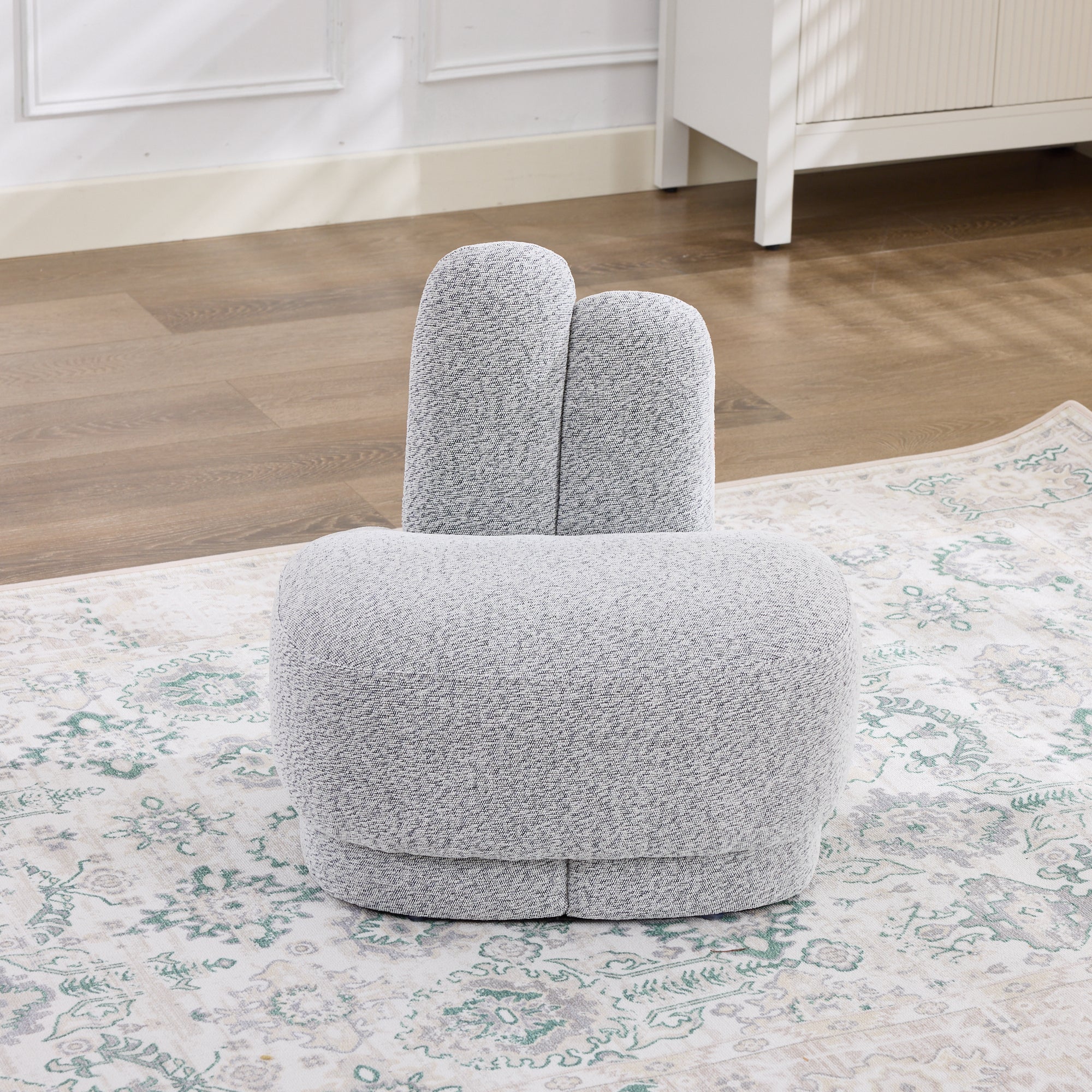 Bunny-Ear Padded Stool - Fabric