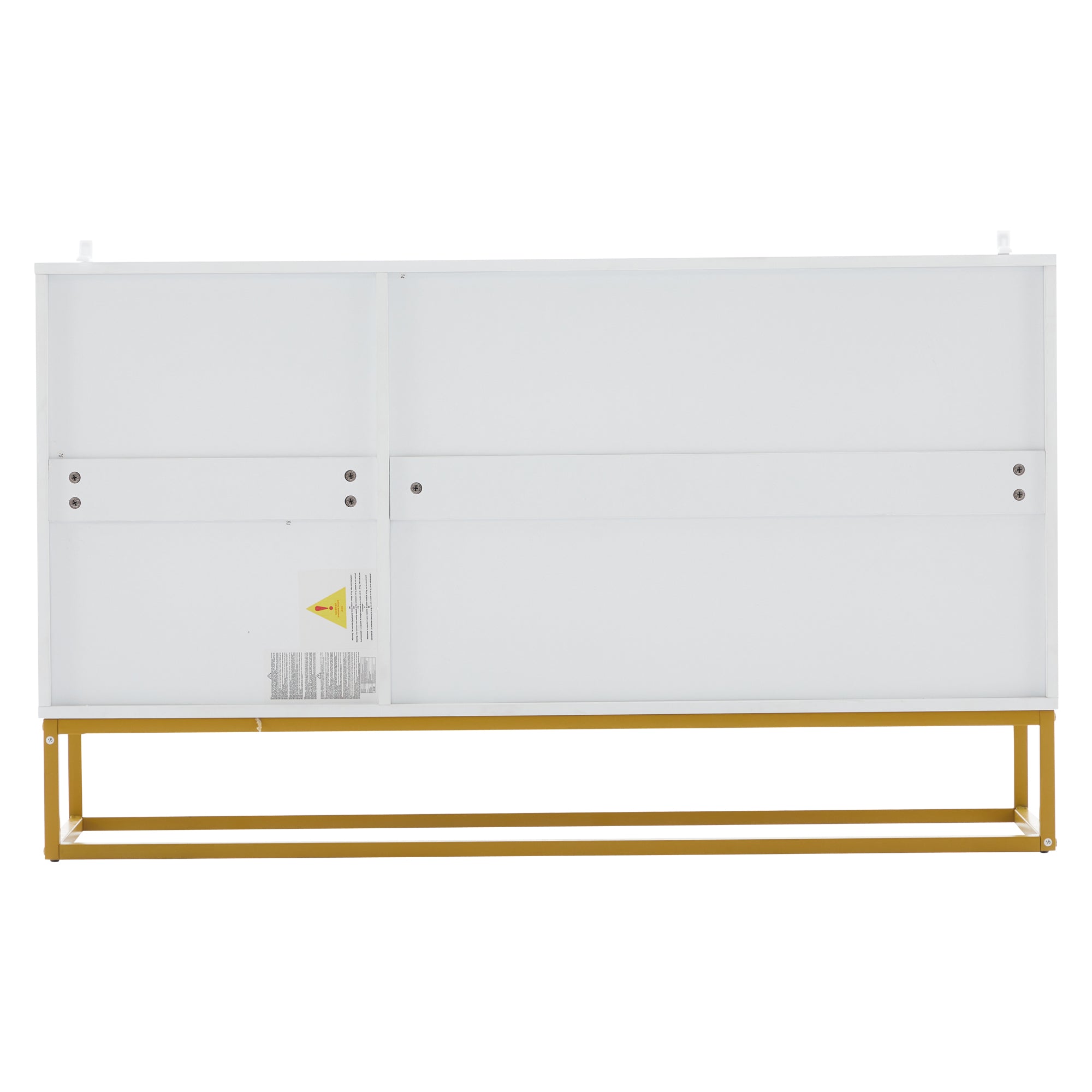 Sideboard, Modern Buffet Cabinet with 4 Compartments, 130 cm Wide, High-Gloss