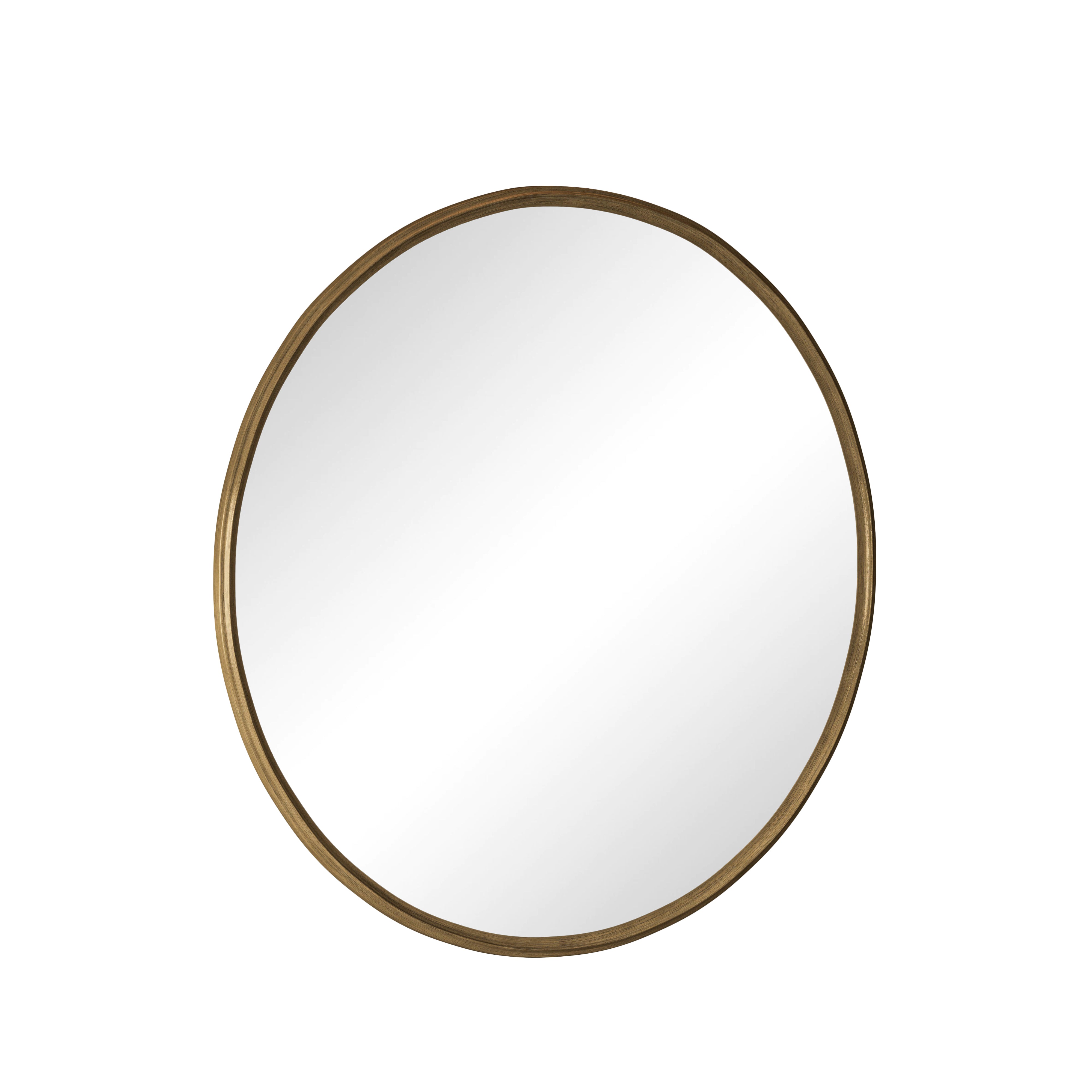 Round Mirror, 80CM Metal Frame, Bronze