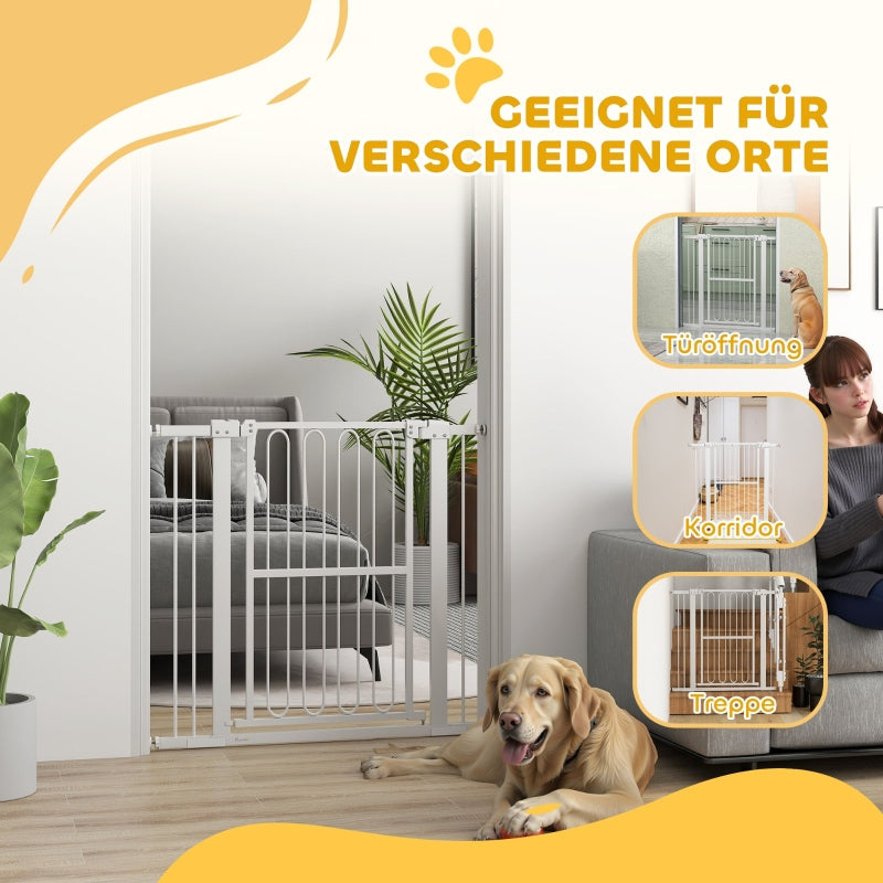 Hundeschutzgitter, 76-104 cm, Treppe, Metall