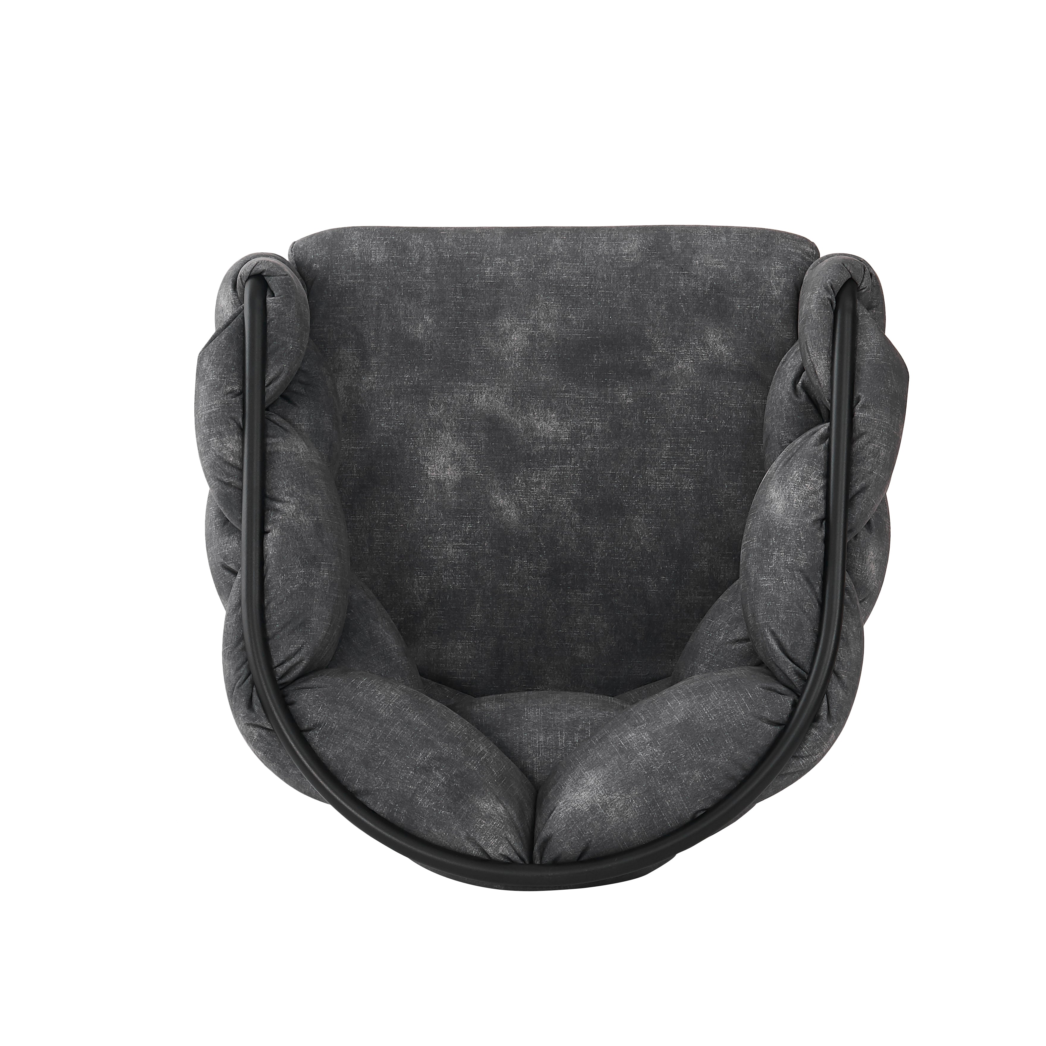 Luxury Velvet Chairs (Set of 4) 360° Swivel Ergonomic Dining Grey