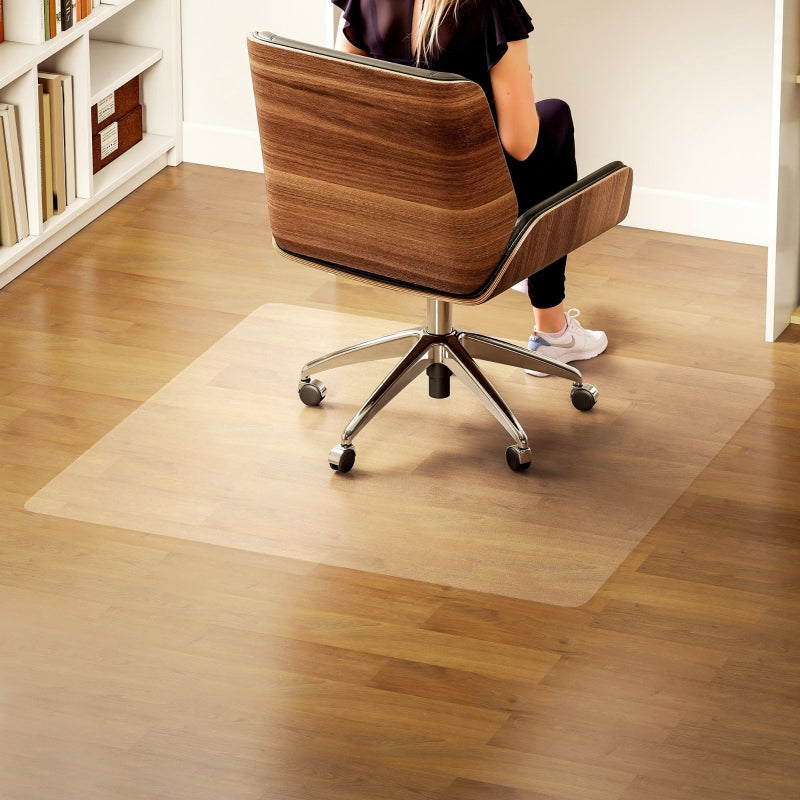 Floor Protection Mat, Non-Slip 1.5mm Thick 120x120cm, Transparent