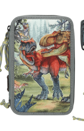 Dino World Triple Pencil Case - Bite - Rathwood Store