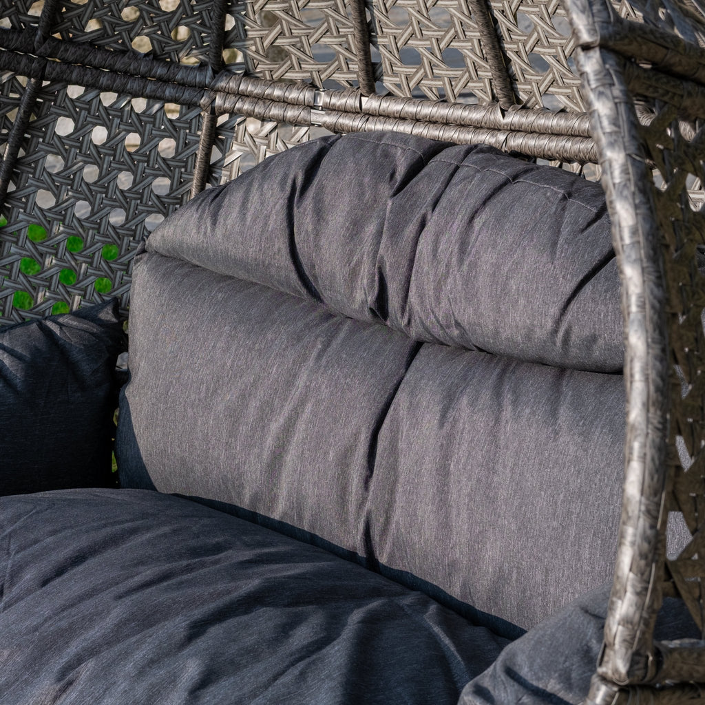 Double Hanging Pod Chair - Grey - Rathwood Store