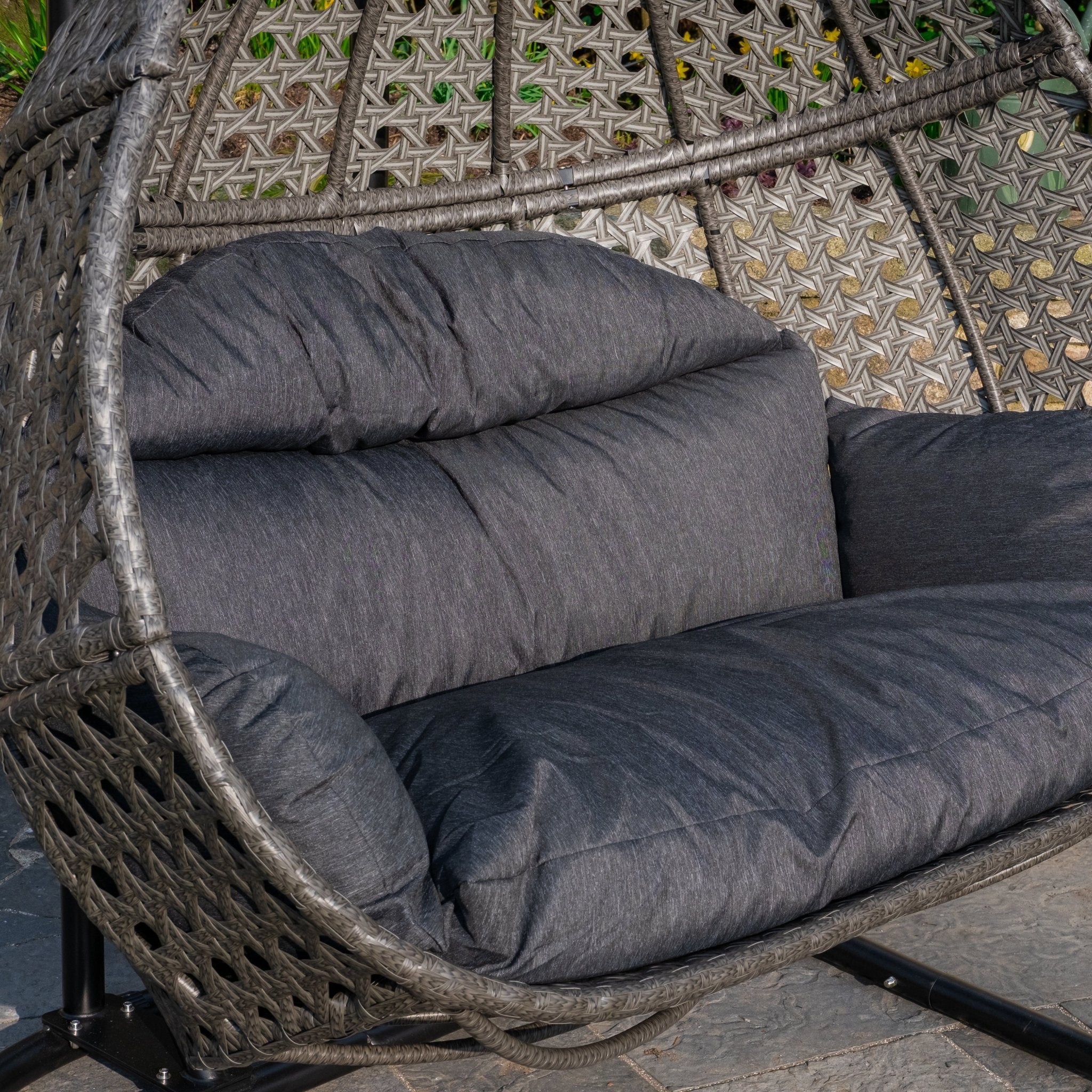 Double Hanging Pod Chair - Grey - Rathwood Store
