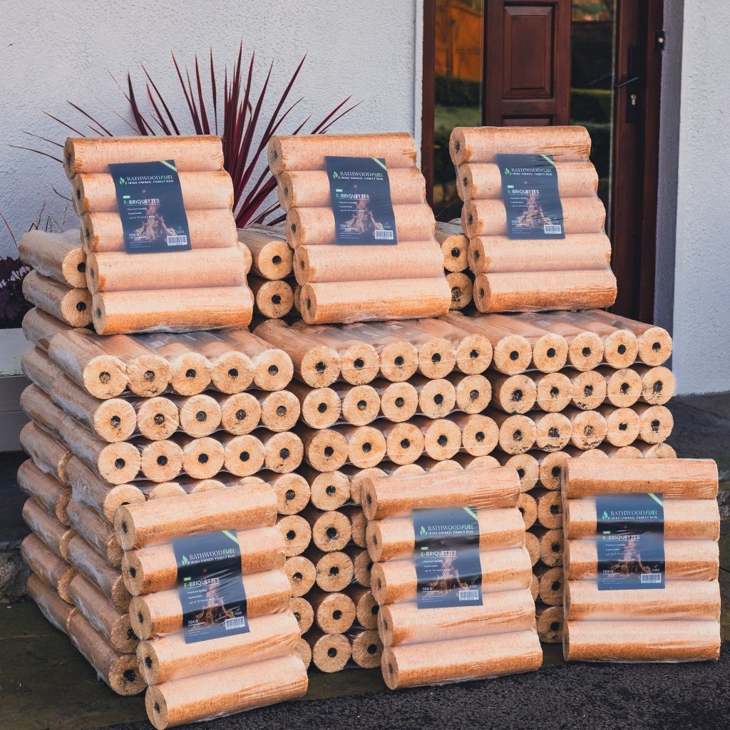 E - Briquettes (10kg) - 60 Packs Delivery - Rathwood Store