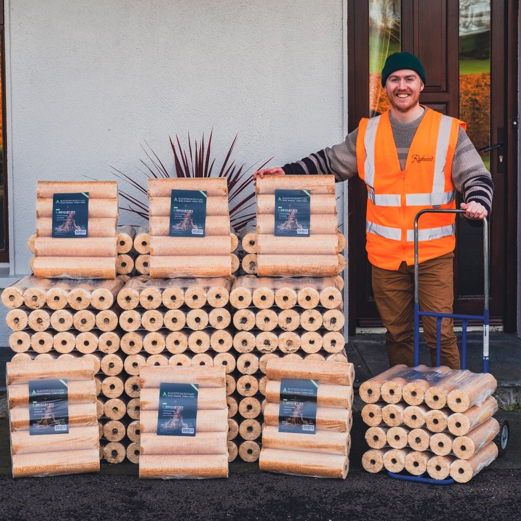 E - Briquettes (10kg) - 60 Packs Delivery - Rathwood Store