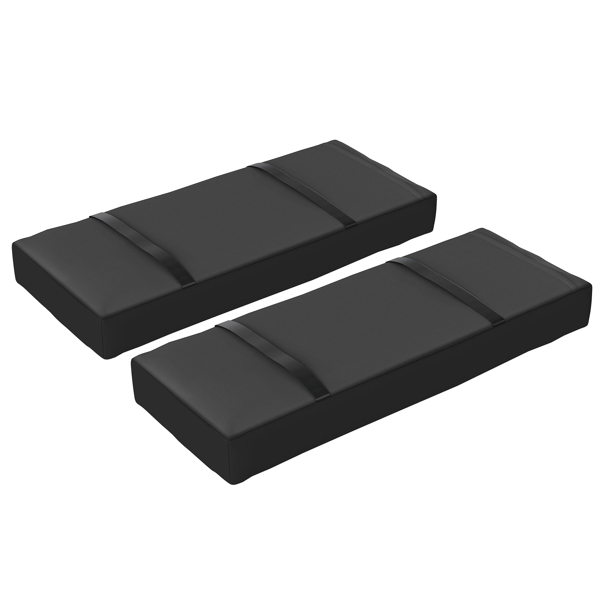 Sandsäcke, 2er-Pack 25 kg 600D Oxford, Schwarz