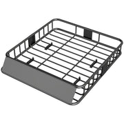 Roof Rack Universal Roof Basket with Wind Protection, 90.7 kg Load Capacity, Steel, Black