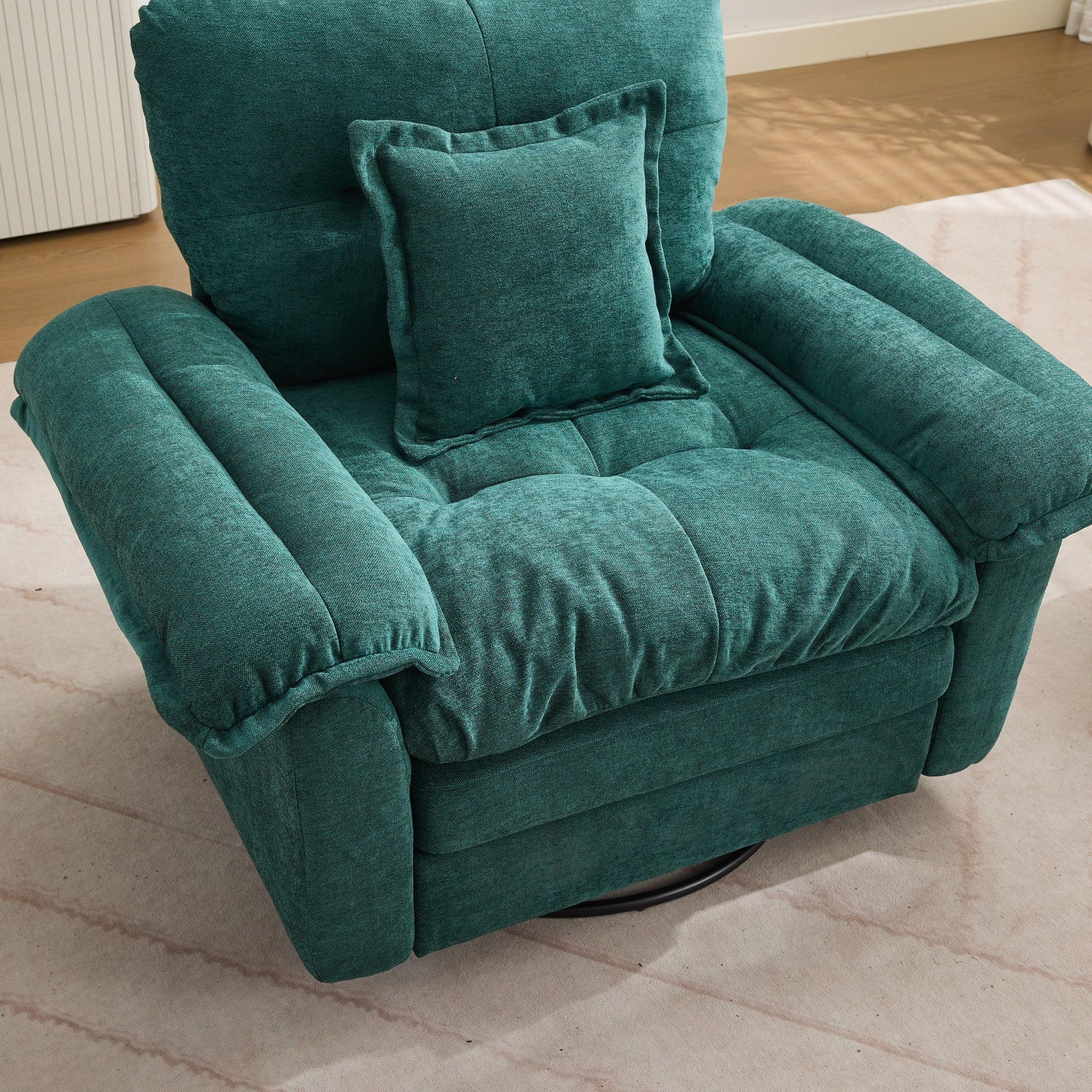 2-Piece Sofa Set with Single Sofa and Loveseat, Deep Seats and Memory Foam, Chenille