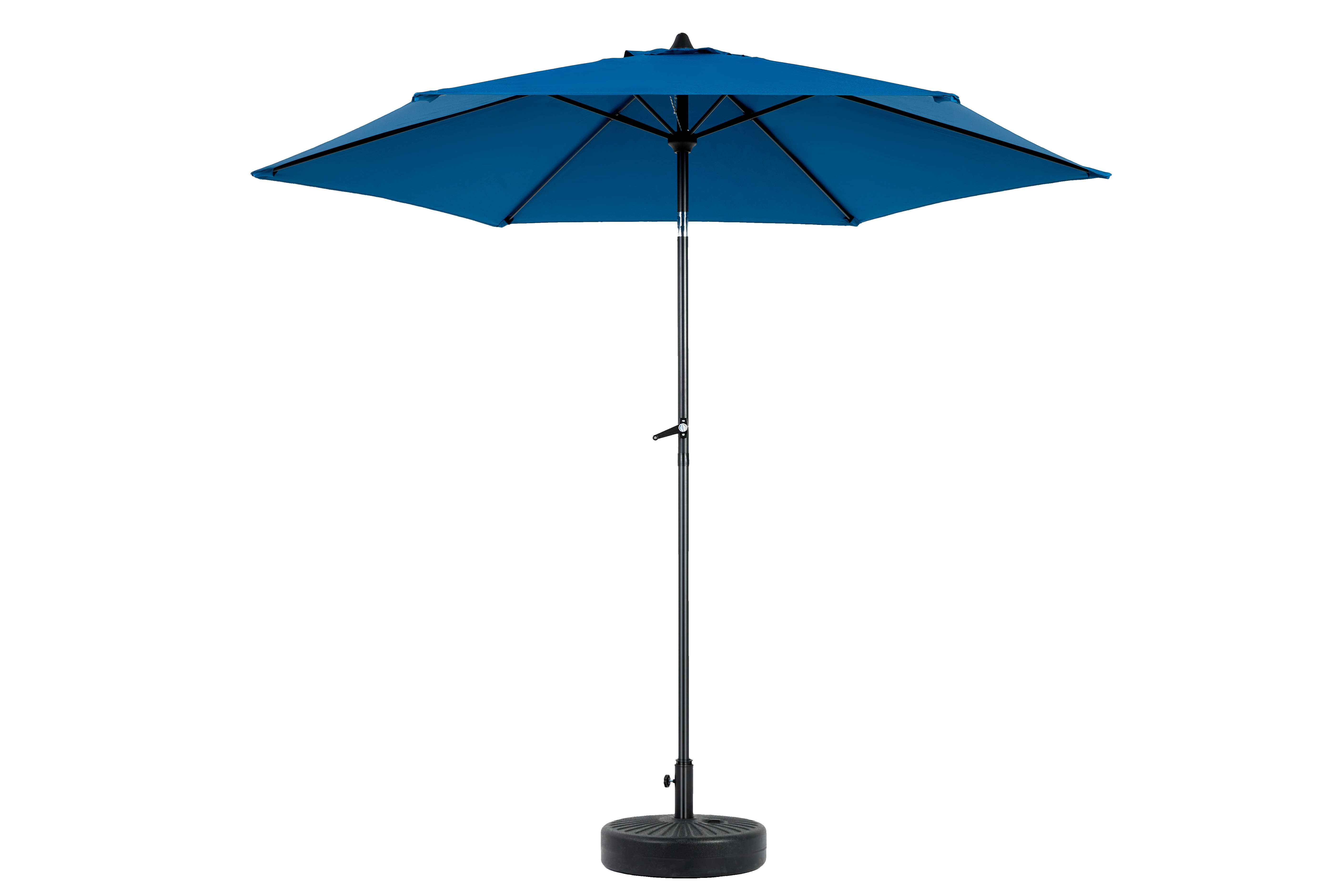 Outdoor Umbrella 9 Ft Double Sided Rectangular with Crank, Blue