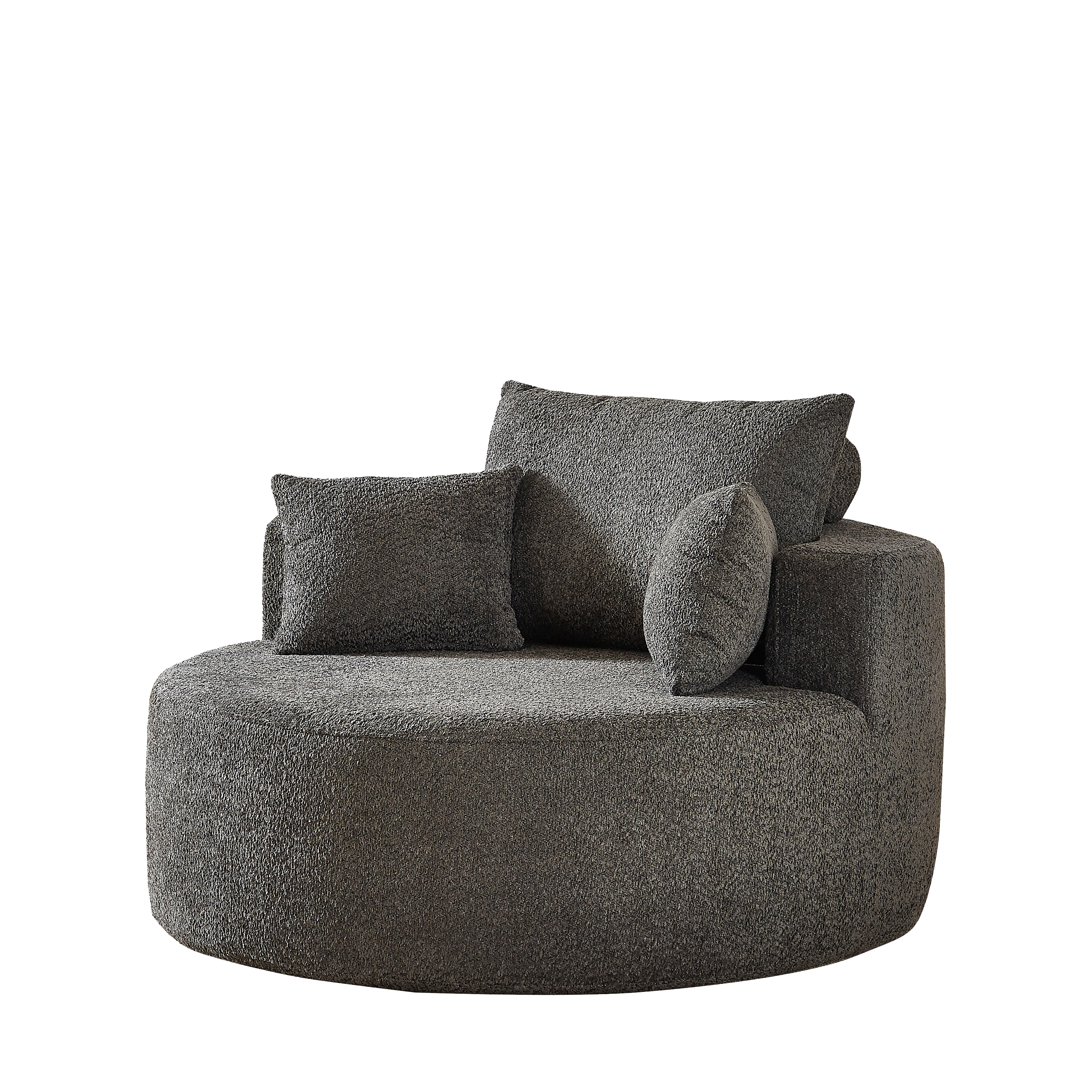 Sleeper Chair Fluffy Modern No Assembly - Chenille Foam