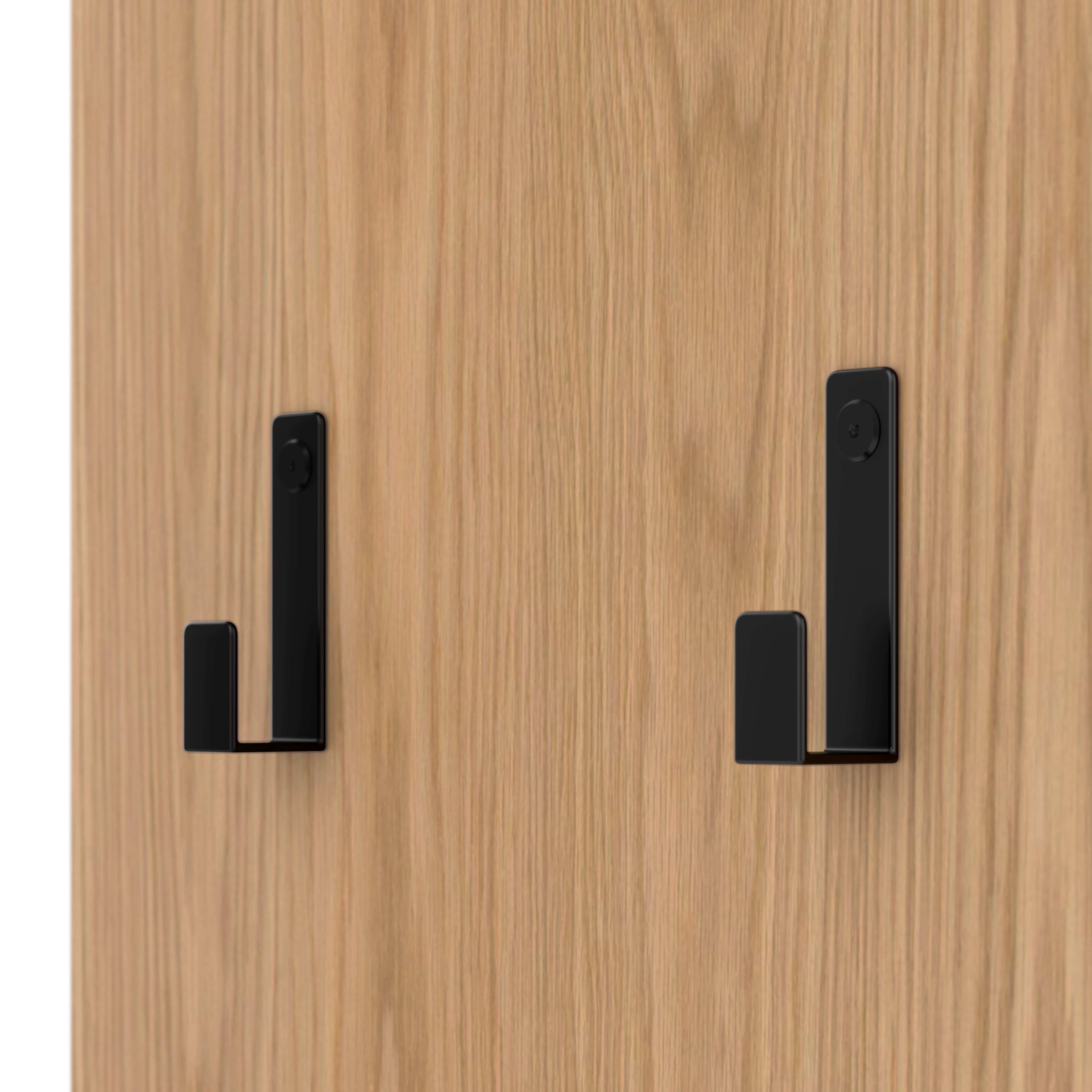 Pet Cabinet, Multifunctional with Feeding Station, Dog Bed, Storage, Hooks, Oak Look