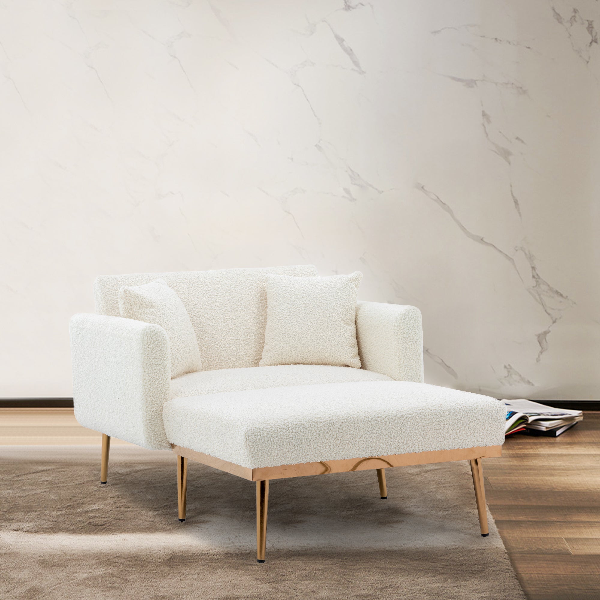 Armchair, Modern Adjustable Recliner Folding Sofa