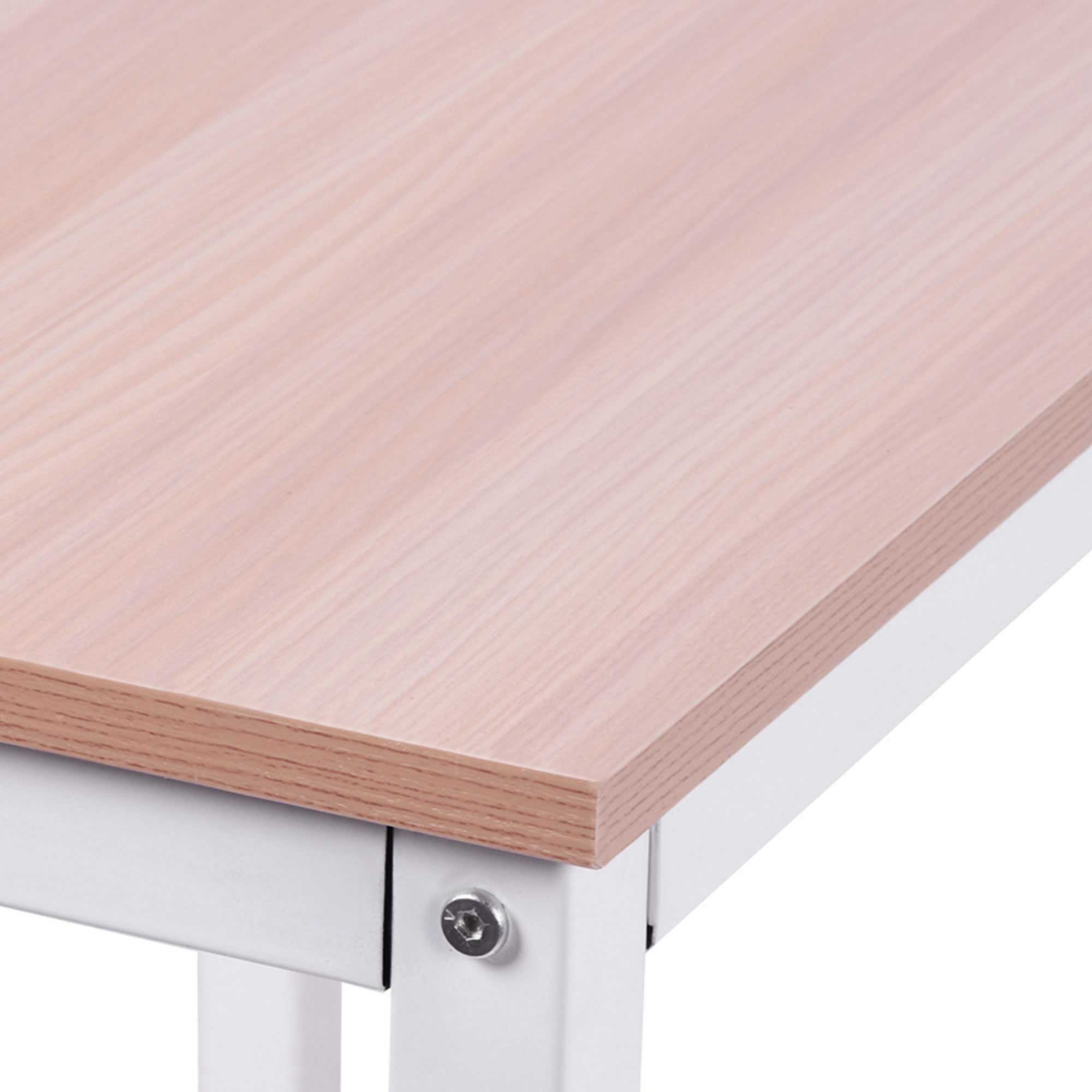 L-Shaped Corner Desk 150x150cm Home Office MDF Natural Color