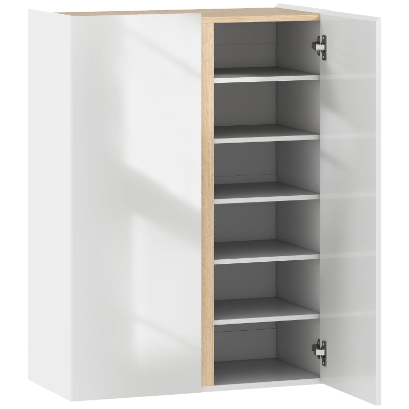 Shoe Cabinet, 6-Tier, 18 Pairs, Wood White
