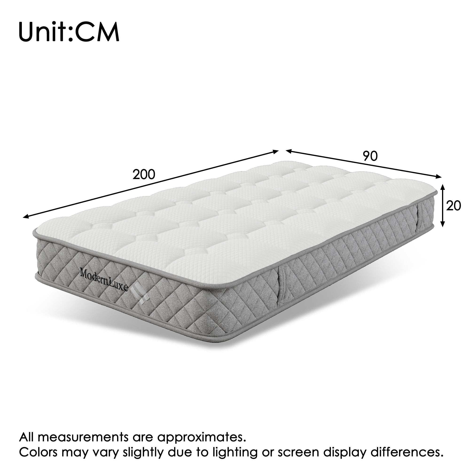 Upholstered Bed, 90x200cm Double with Slatted Frame & Headboard, Dark Green Velvet