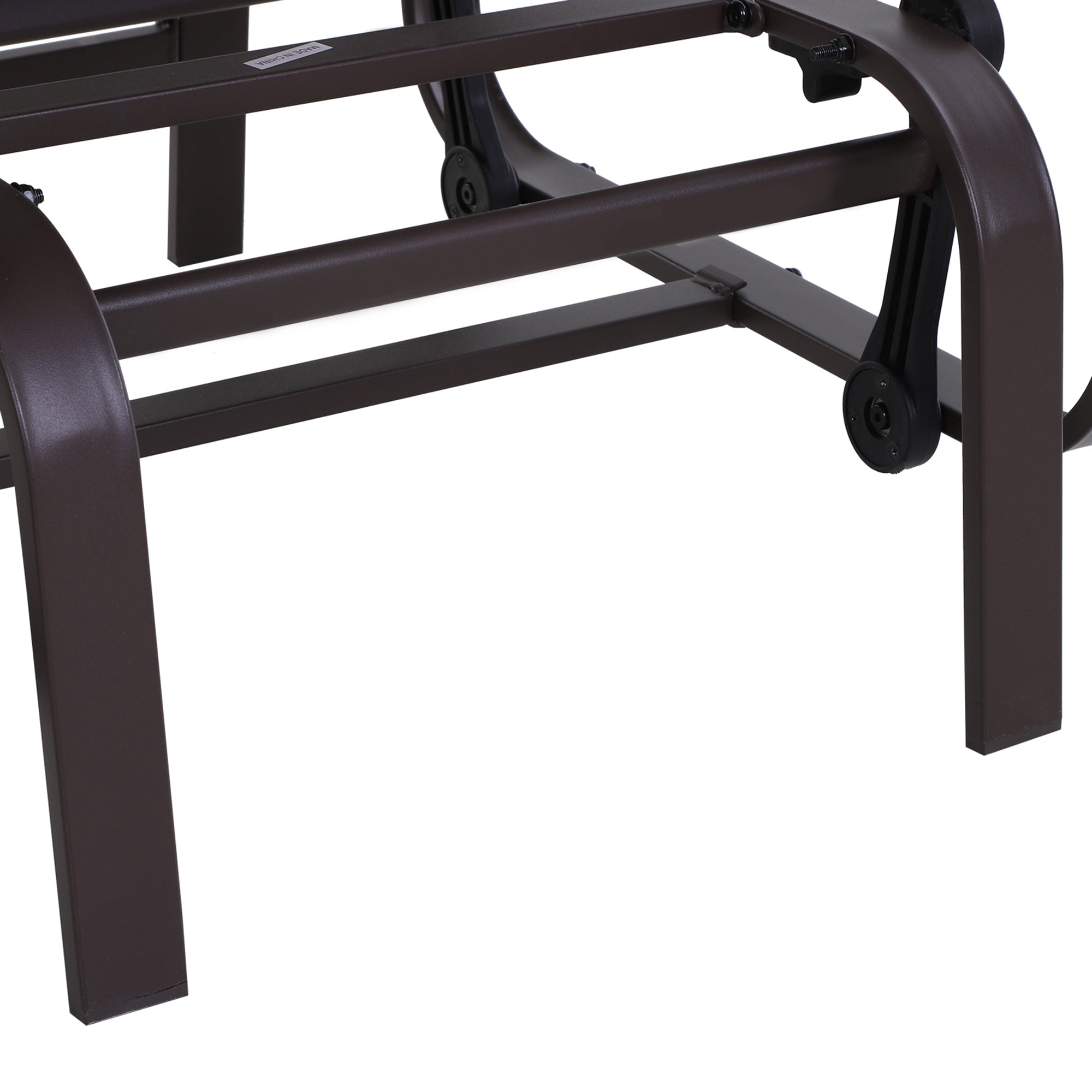 Rocking Chair Garden Relax Chair Metal Swing 60x75x104 cm Texteline