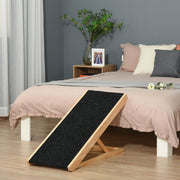 Pet Ramp, Adjustable Non-Slip, Pinewood and Polyester