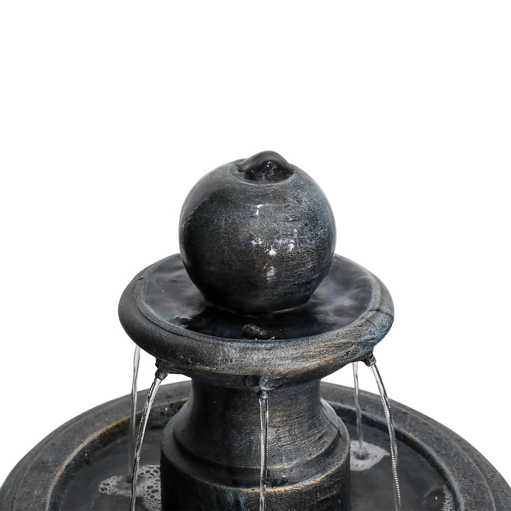 Fountain 115cm High Modern Outdoor Electric Pump, Concrete