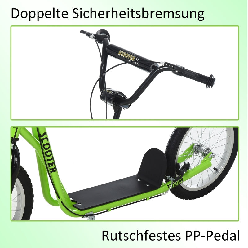 Children's Scooter with Pneumatic Tires, Handbrake
