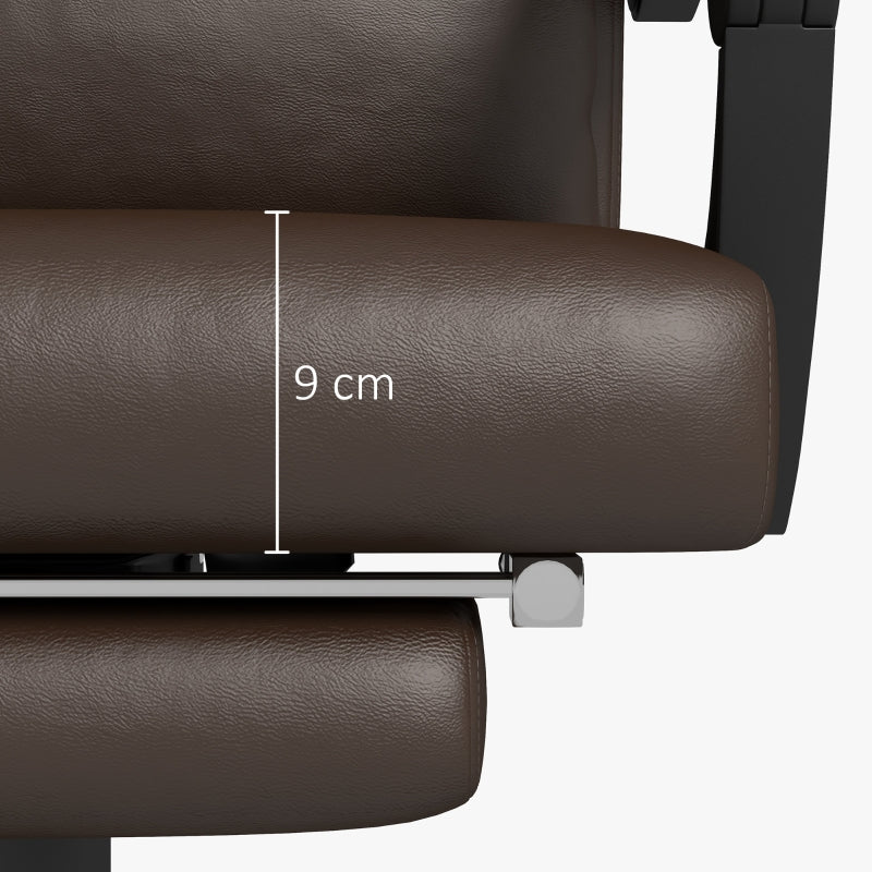 Vinsetto Office Chair, Massage, Heating, Reclining, Lumbar Support, Coffee