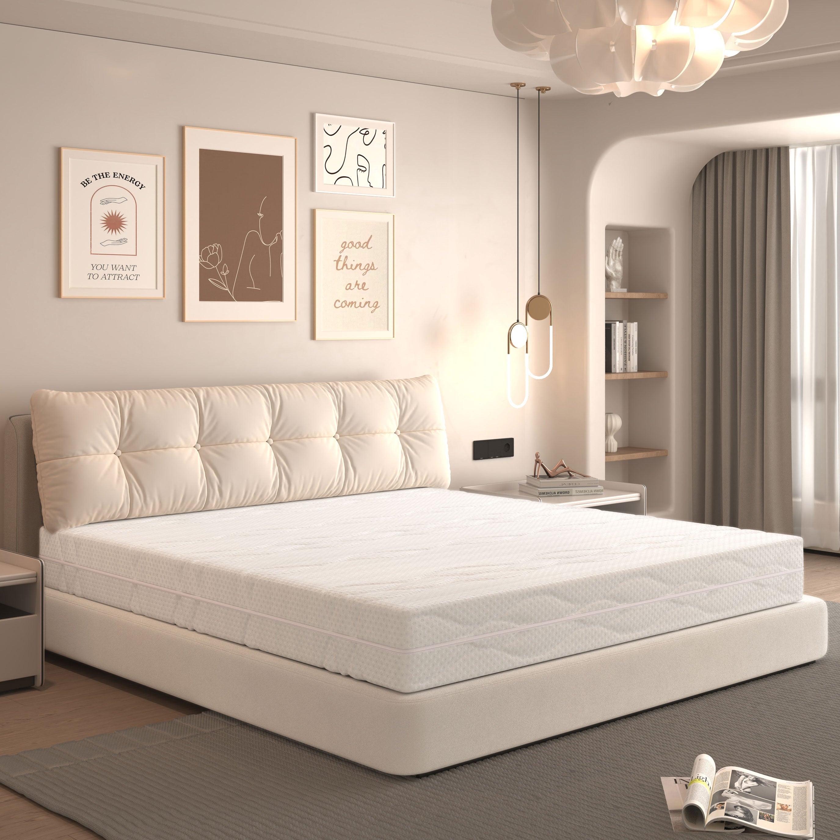 Mattress Pocket Spring H3 7-Zone 180x200cm Oeko-Tex Certified 20cm Height