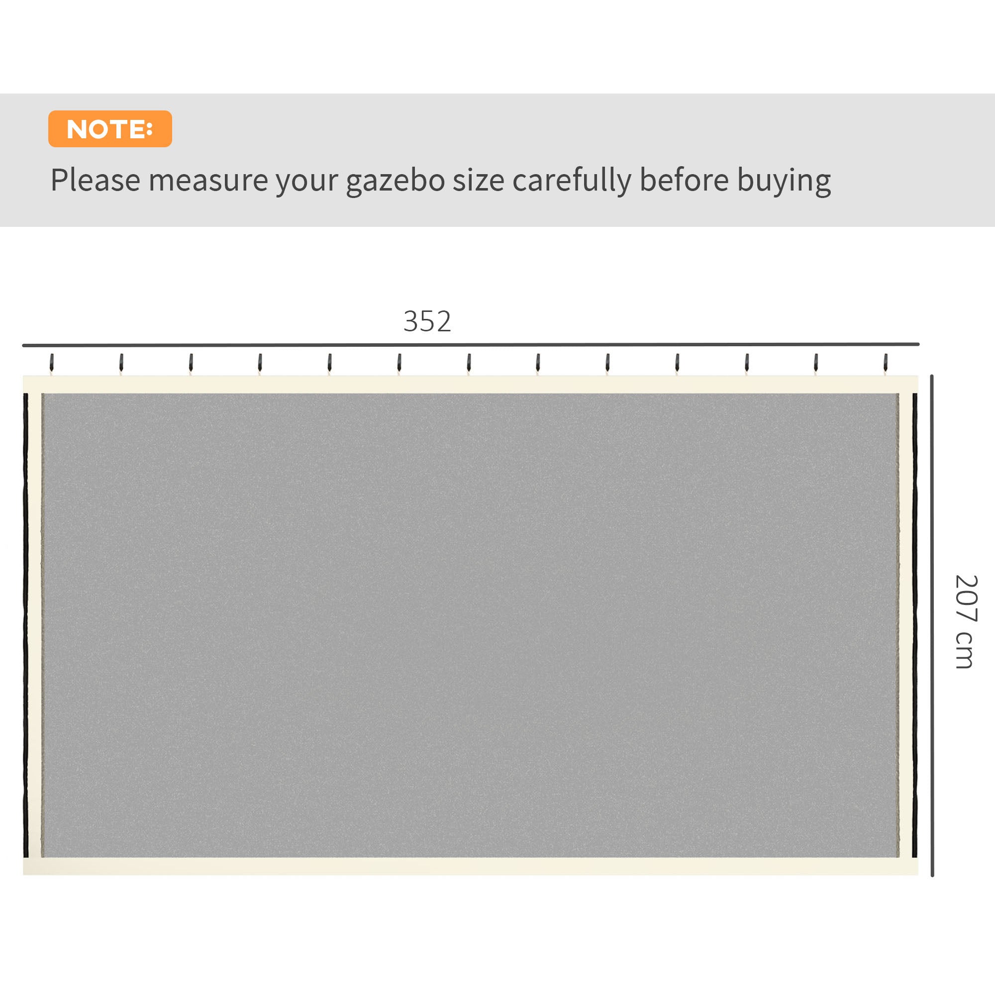 Mosquito Net 3x4 Gazebo 4 Side Panels Nylon Mesh, Black